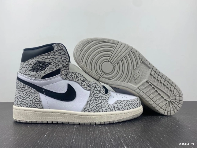 DZ5485-052 High Retro Cement 1 OG Jordan White 0506